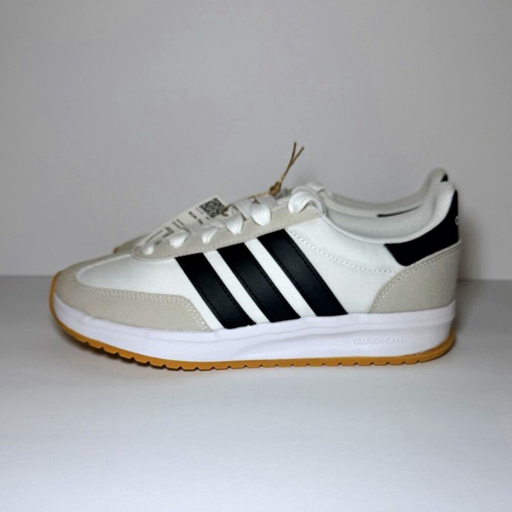 adidas Run 70s 2.0 J Low Top Sneakers White/Black/Beige US 5 M/6.5W